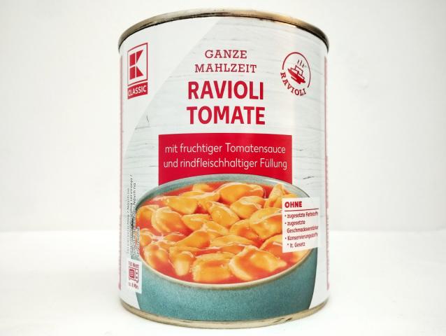 Ravioli Tomate, mit fruchtiger Tomatensoße und rindfleischhaltig | Hochgeladen von: micha66/Akens-Flaschenking