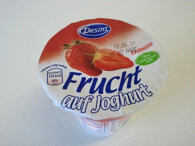 Frucht auf Joghurt, Erdbeere | Hochgeladen von: darklaser