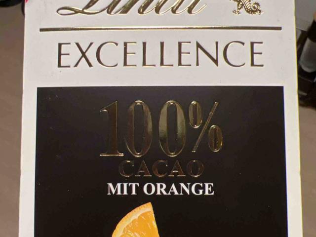 Lindt Excellence 100% Cacao, mit Orange by svenipenny | Uploaded by: svenipenny