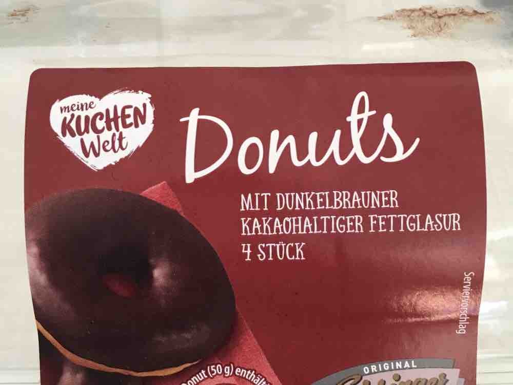 Donuts, mit dunkelbrauner kakaohaltiger Fettglasur von lukastheu | Hochgeladen von: lukastheuer