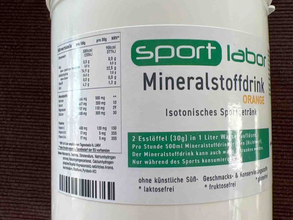 Sportlabor Mineralstoffdrink, Orange von Frän Ki | Hochgeladen von: Frän Ki