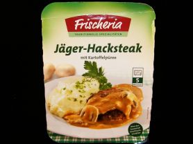 Frischeria, Jäger-Hacksteak mit Kartoffelpüree | Hochgeladen von: Samson1964