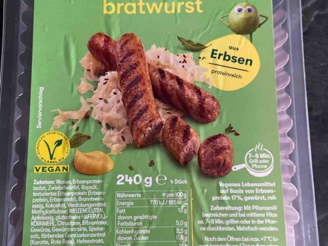 Veggie Bratwurst, aus Erbsen von Duddijo | Hochgeladen von: Duddijo