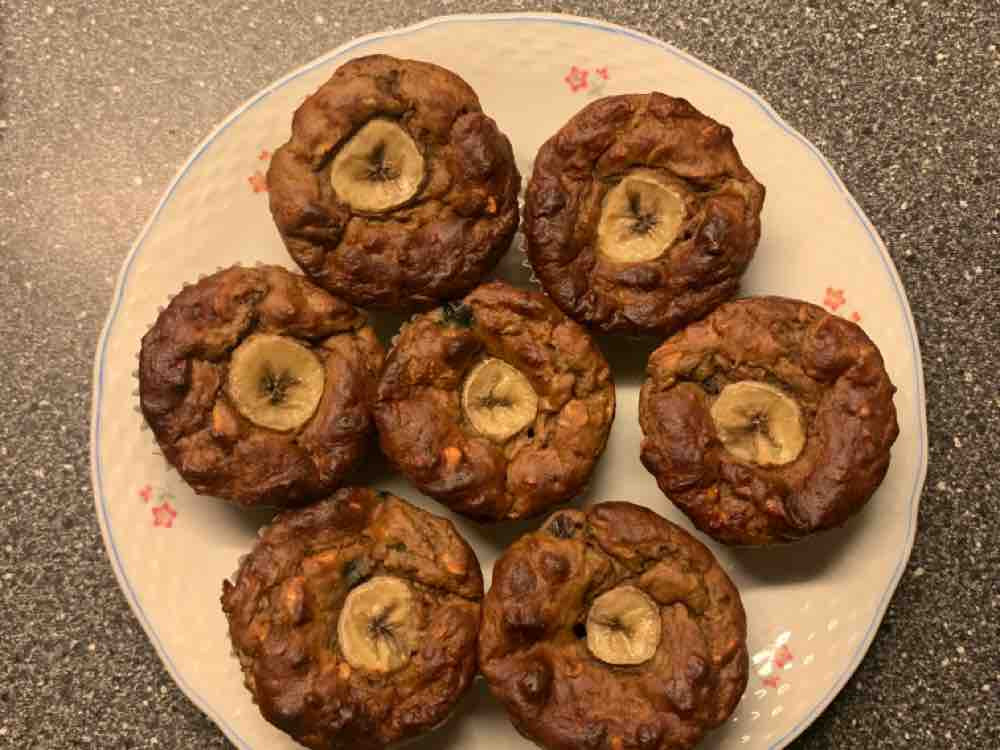 Bananenmuffins, mit zimtprotein und Blaubeeren von fitnessfio | Hochgeladen von: fitnessfio