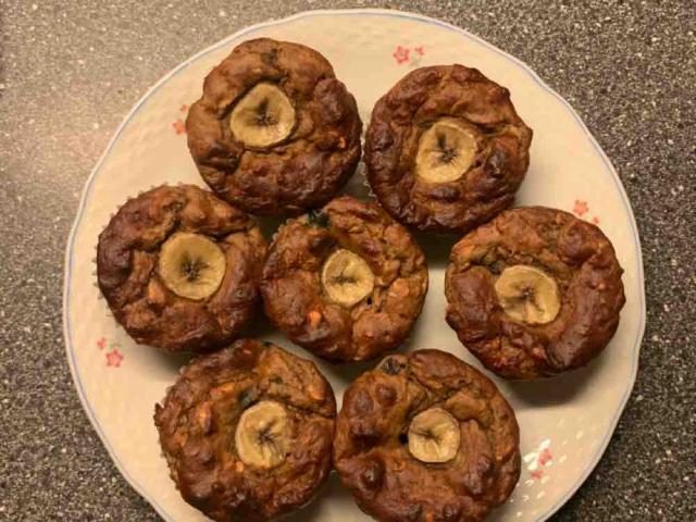 Bananenmuffins, mit zimtprotein und Blaubeeren von fitnessfio | Hochgeladen von: fitnessfio