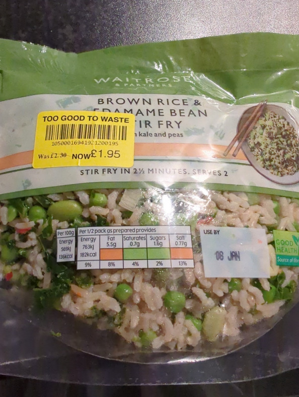 Brown rice edamame bean stir fry, with kale and peas von julia.a | Hochgeladen von: julia.anna.jakl