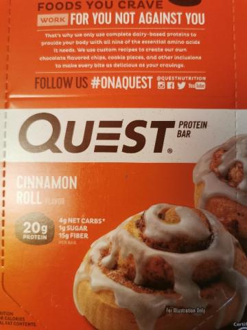 Quest Protein Bar, Cinnamon Roll by cannabold | Uploaded by: cannabold