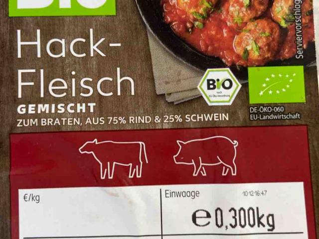 Kaufland Bio gemischtes Hackfleisch, roh von vna | Hochgeladen von: vna