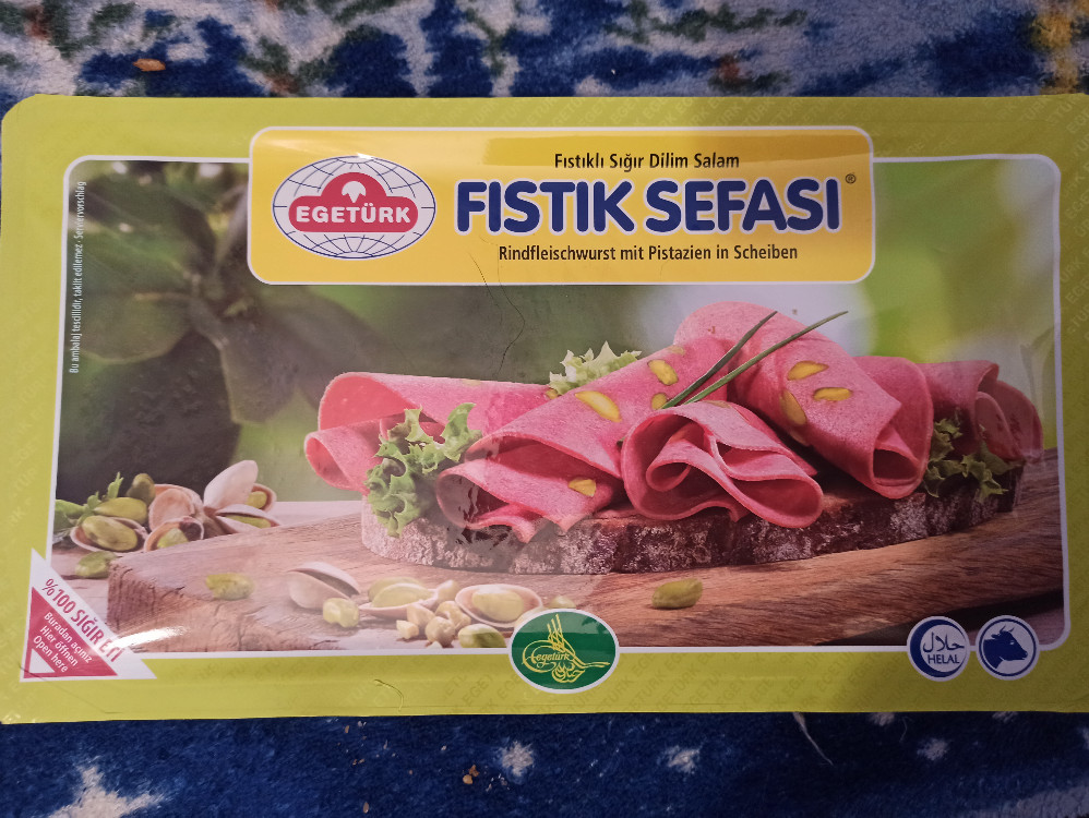 Fitsik Sefasi, Rindfleischwurst mit Pistazien in Scheiben von Gr | Hochgeladen von: Grandia
