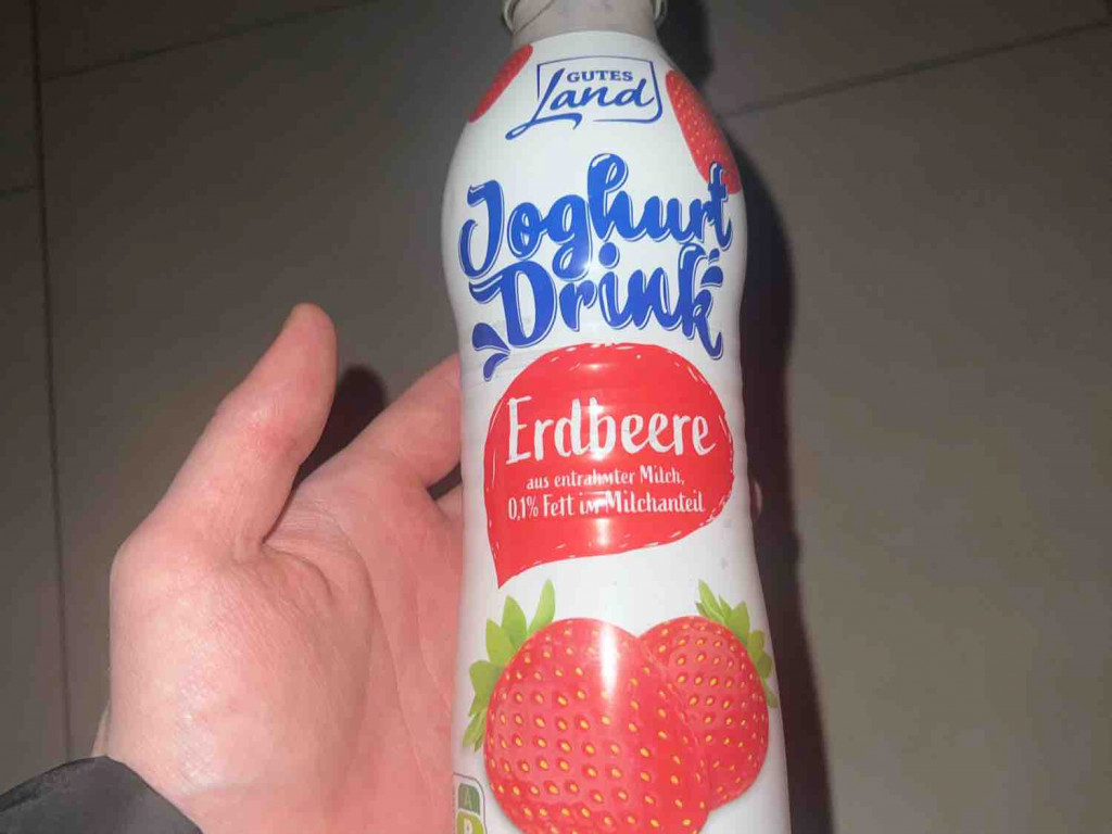 Joghurt Drink Erdbeere, aus entrahmter Milch, 0,1% Fett im Milch | Hochgeladen von: konstantinotmarheinz1