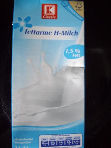 K Classic fettarme H-Milch 1,5 % Fett (Kaufland) | Hochgeladen von: bina480