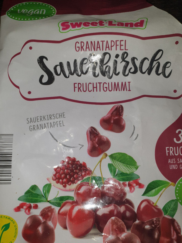 Granatapfel Sauerkirsche Fruchtgummi, Geschmack Sauerkirsche-Gra | Hochgeladen von: Undine Bundesmann