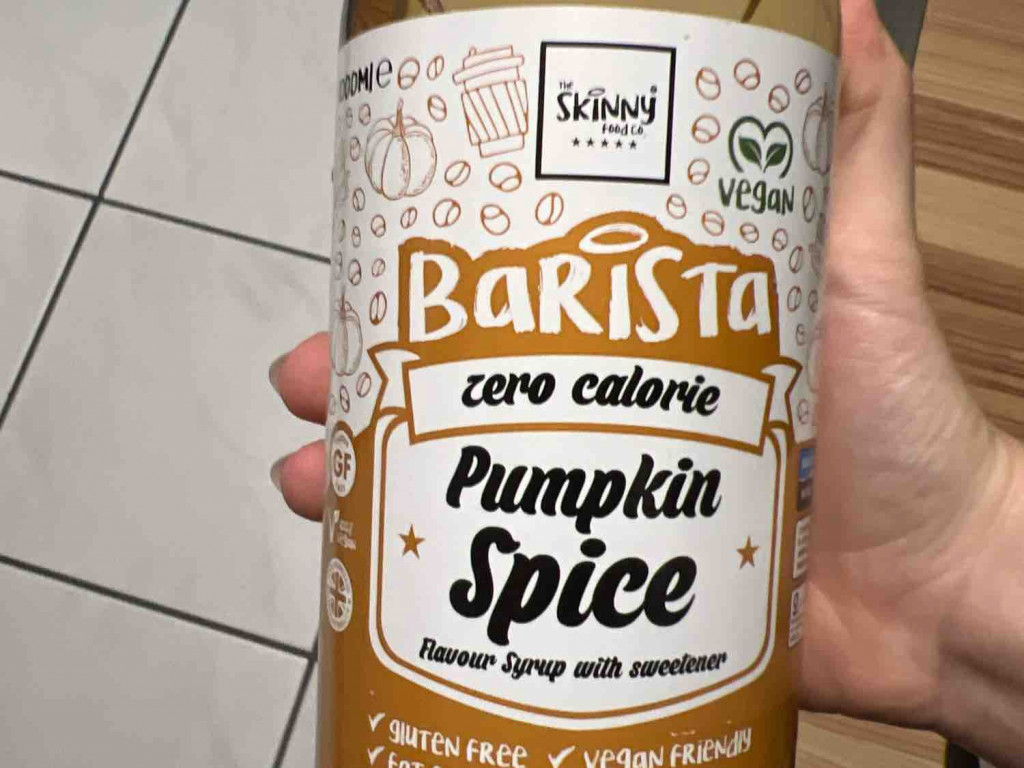Barista Pumpkin Spice Syrup, zero, glutenfrei, fettfrei, vegan v | Hochgeladen von: mel.sob