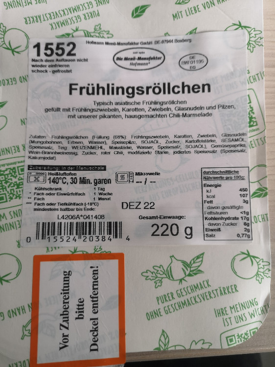 1552 Frühlingsröllchen, in Chilli-Marmelade von Panzerknacker | Hochgeladen von: Panzerknacker