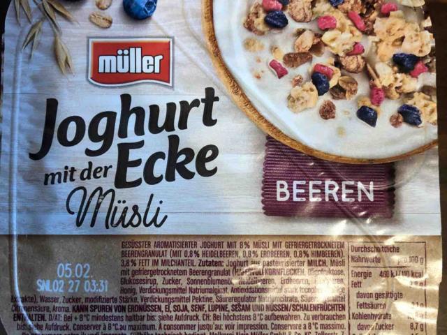 Joghurt mit der Ecke Müsli Beeren von tigerspeck | Hochgeladen von: tigerspeck