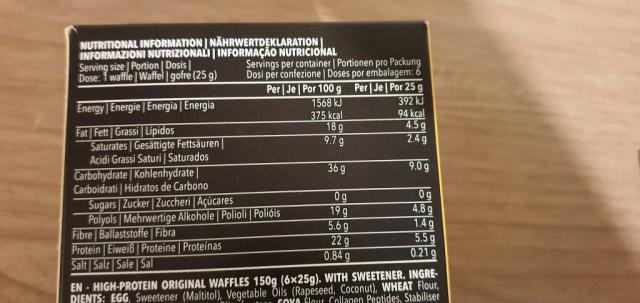 High Protein Waffles, Original, Net carbs | Hochgeladen von: StefanieK1974