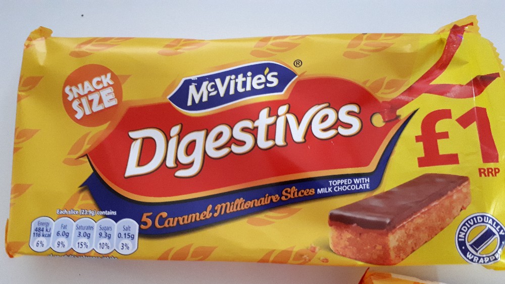 McVities Digestives Millionaire Slices, Keksriegel mit Karamell  | Hochgeladen von: mofzx