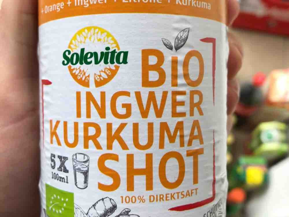 New - Kurkuma Fddb products Solevita, Bio Ingwer Shot - Calories