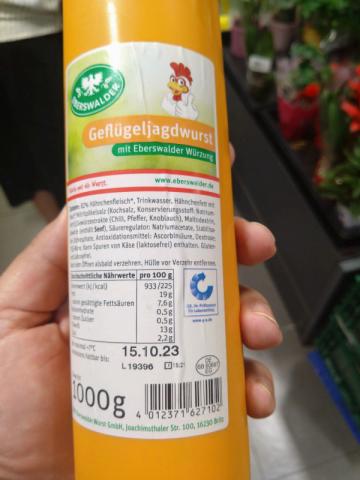 Geflügel Jagdwurst, 19g Fett von HilPer | Hochgeladen von: HilPer