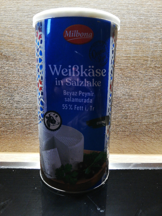 Milbona, Weißkäse in Salzlake, Becher Fddb products - Calories - New