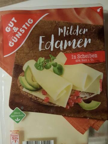 Milder Edamer, In Scheiben 40% Fett i.Tr. | Hochgeladen von: Kintrax
