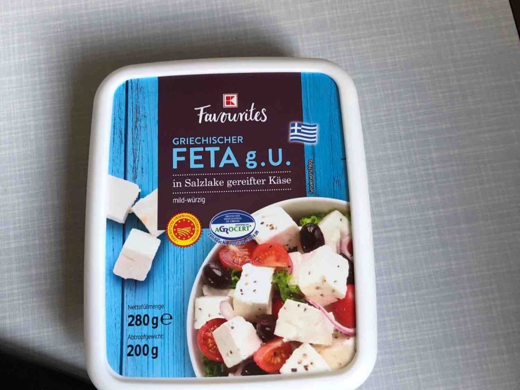 Kaufland, gr. feta, in Salzlake gereifter Käse Kalorien - Neue Produkte ...