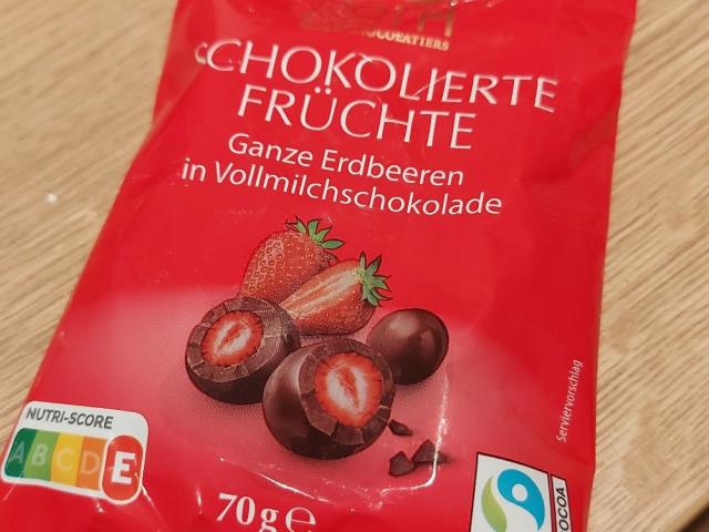 Schokolierte Früchte, Erdbeeren in Vollmilchschokolade von Nimim | Hochgeladen von: Nimimi911