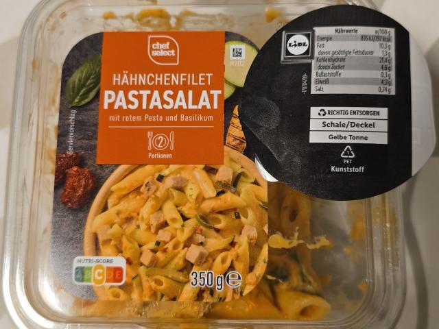 Hähnchenfilet Pastasalat, mit rotem Pesto und Basilikum von Ni.K | Hochgeladen von: Ni.K