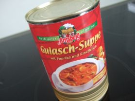 Gulasch-Suppe, mit Paprika und Rindfleisch | Hochgeladen von: HJPhilippi