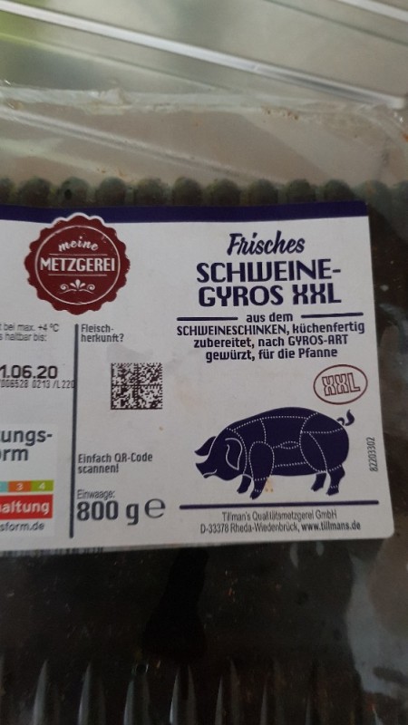 Küchenfertiges Schweine-Gyros von Knbbelchen | Hochgeladen von: Knbbelchen