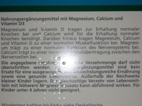 Magnesium + Calcium + D3 | Hochgeladen von: zzzDerDicke