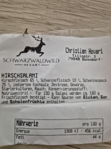 Hirschsalami von ChrisNix | Hochgeladen von: ChrisNix Hirschsalami von ChrisNix | Hochgeladen von: ChrisNix
