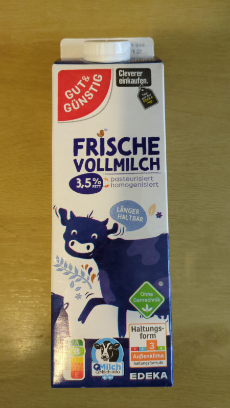 Frische Vollmilch, 3,5% Fett pasteurisiert homogenisiert von mha | Hochgeladen von: mhanser