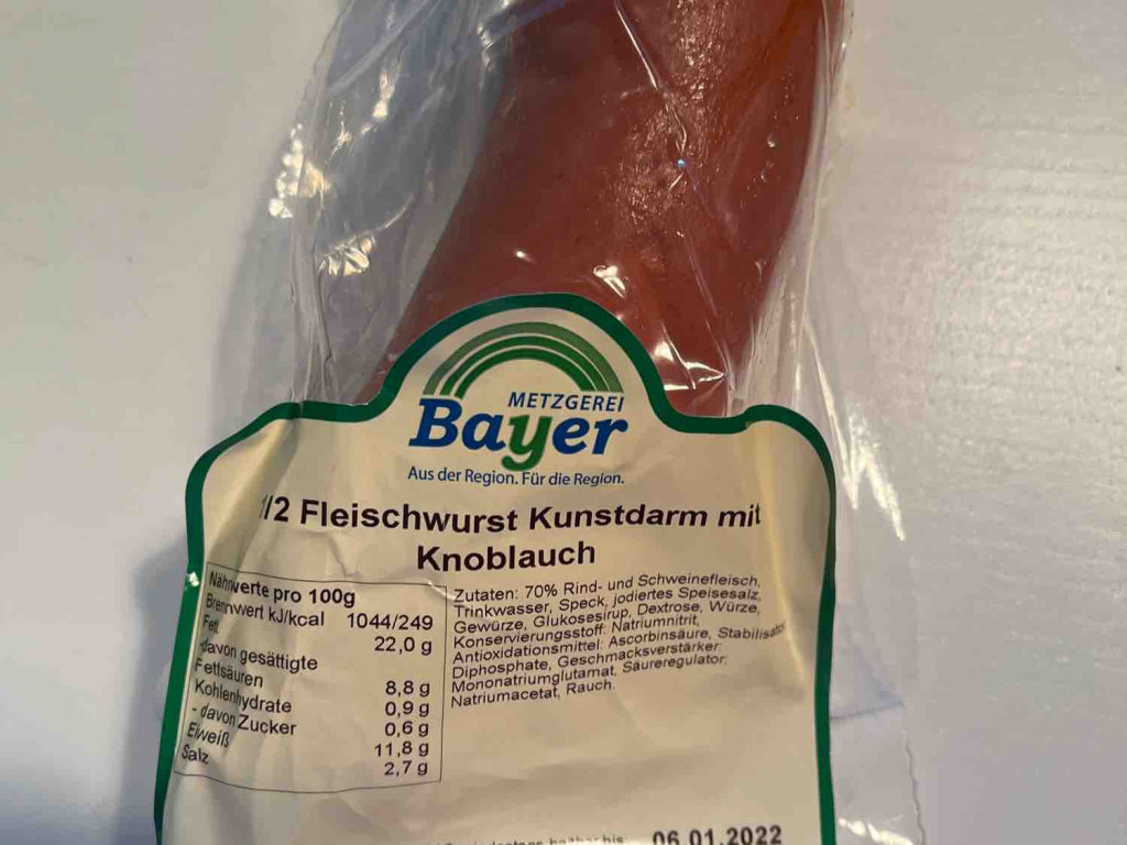 Fleischwurst Kunstdarm mit Knoblauch von falara86 | Hochgeladen von: falara86
