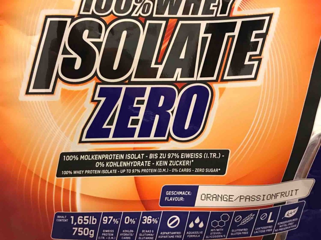 Isolate Zero 100% Whey, Orange-Maracuja von MikeF1978 | Hochgeladen von: MikeF1978