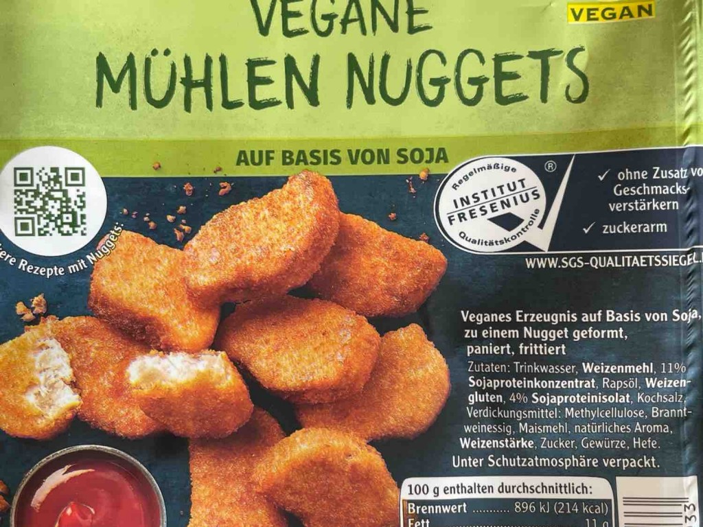 Rügenwalder Mühle, Vegane Mühlen Nuggets Kalorien Fleischersatz Fddb