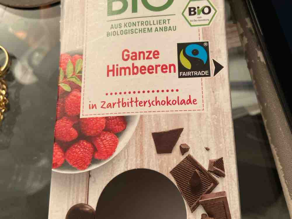 Ganze Himbeeren in Zartbitterschokolafe, Zartbitterschokolade 92 | Hochgeladen von: RGabi
