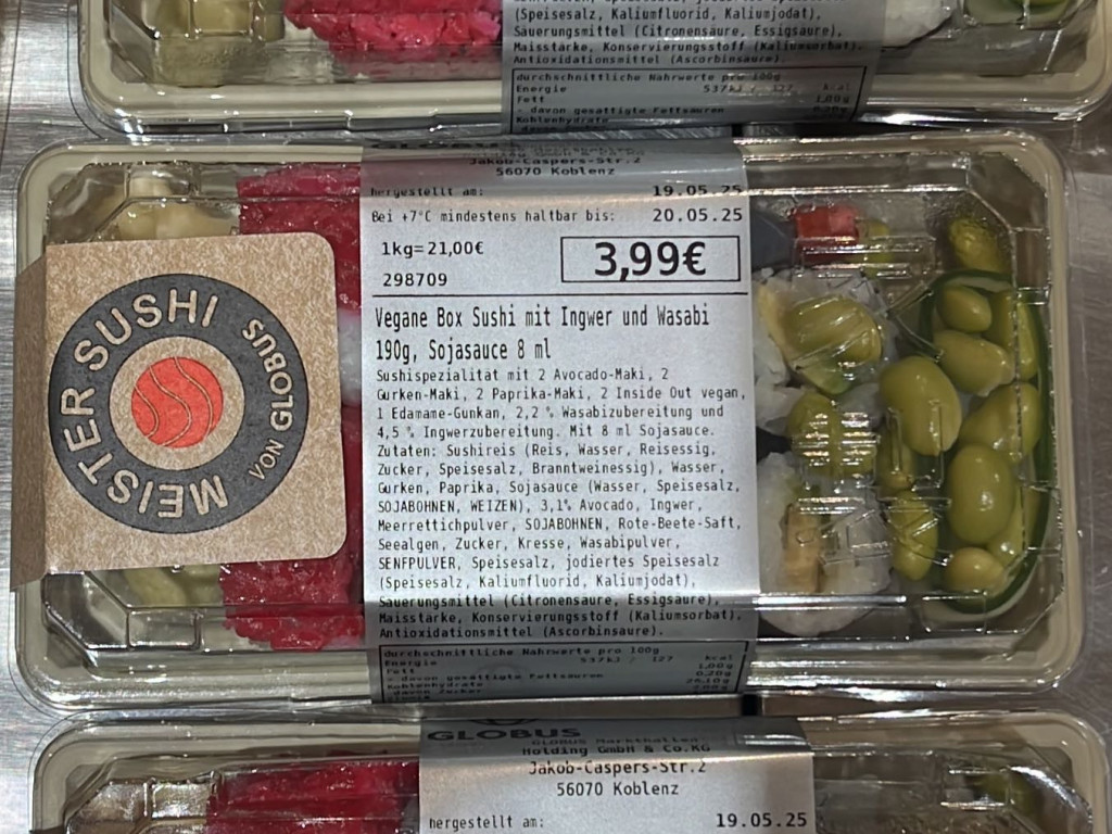 Vegane Sushibox, Globus von anyscha | Hochgeladen von: anyscha Vegane Sushibox, Globus von anyscha | Hochgeladen von: anyscha