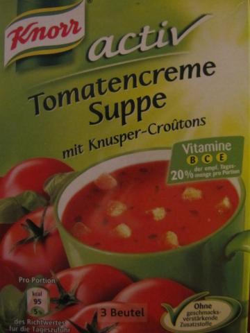 Activ Tomatencreme Suppe, mit Knusper-Croutons | Hochgeladen von: DeSilvi
