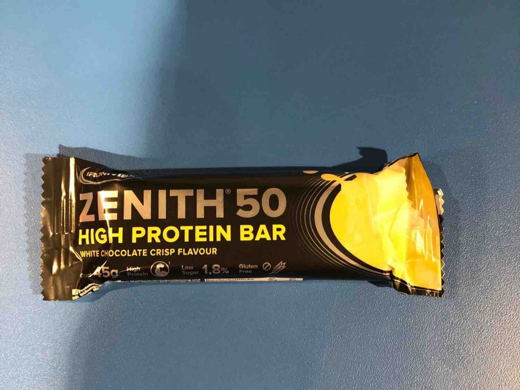 Zenith 50, high Protein bar white Chocolate crisp von liftingfor | Hochgeladen von: liftingforgains