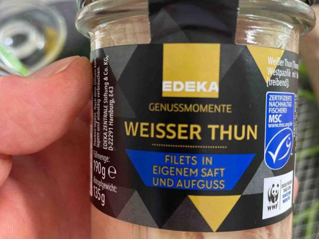 Weisser Thun, Filets in eigenem Saft von tilmanraddatz725 | Hochgeladen von: tilmanraddatz725