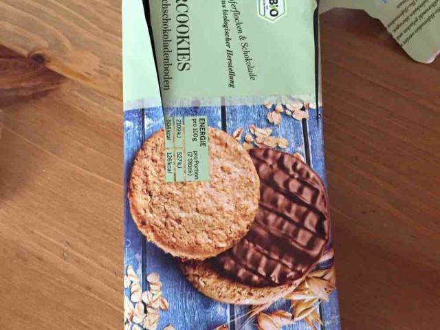 Bio-Hafercookies, mit Vollmilchschokoladenboden von Balzing | Hochgeladen von: Balzing