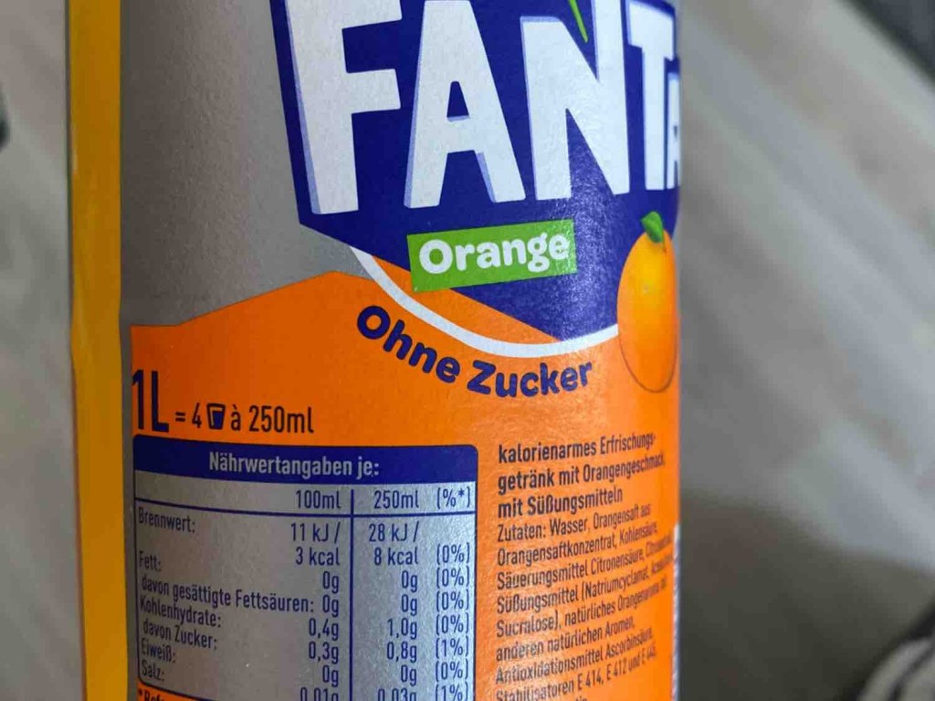 Fanta (Orange), Ohne Zucker von Mark87 | Hochgeladen von: Mark87