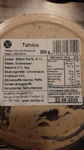 Tahina, Sesam Dip mit Petersilie Vegan Lactosefrei von Sirolam | Hochgeladen von: Sirolam