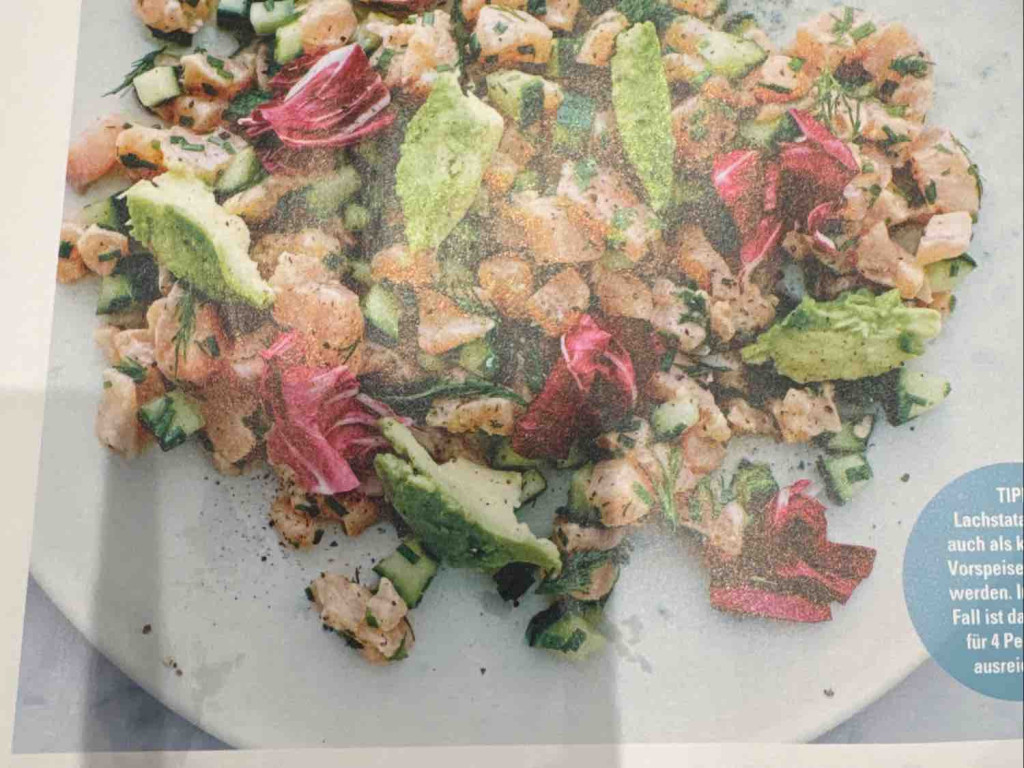Lachstatar mit Avocado und Radicchio Salar von Spargeletti | Hochgeladen von: Spargeletti Lachstatar mit Avocado und Radicchio Salar von Spargeletti | Hochgeladen von: Spargeletti