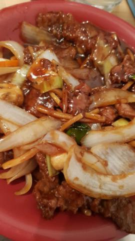 Chinesisches Rindfleisch mit Zwiebeln in Hoisin Sauce, herzhaft, | Uploaded by: superturbo13378