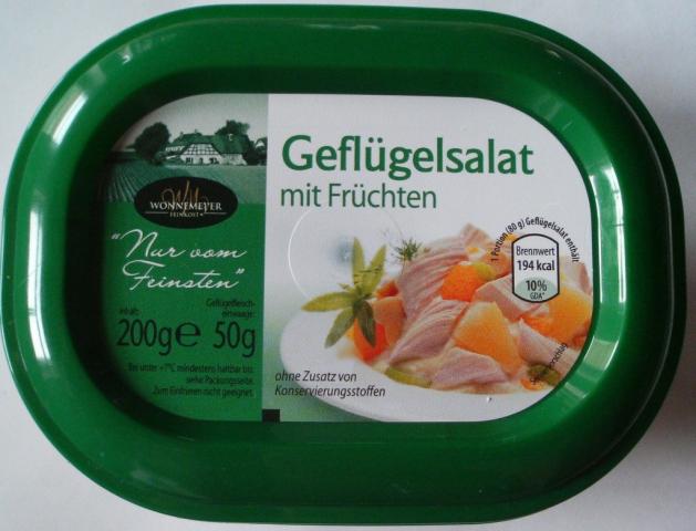 Wonnemeyer (Aldi), Geflügelsalat mit Früchten | Hochgeladen von: gourmet2008
