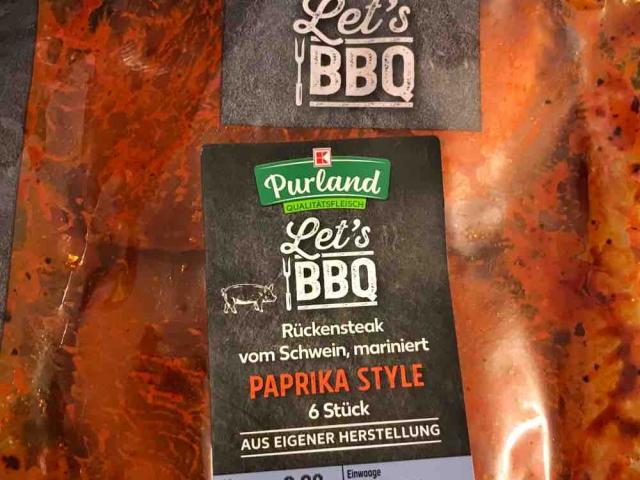 Lets BBQ Rückensteak Paprika-Style, vom Schwein mariniert von B | Hochgeladen von: BlackandBlue