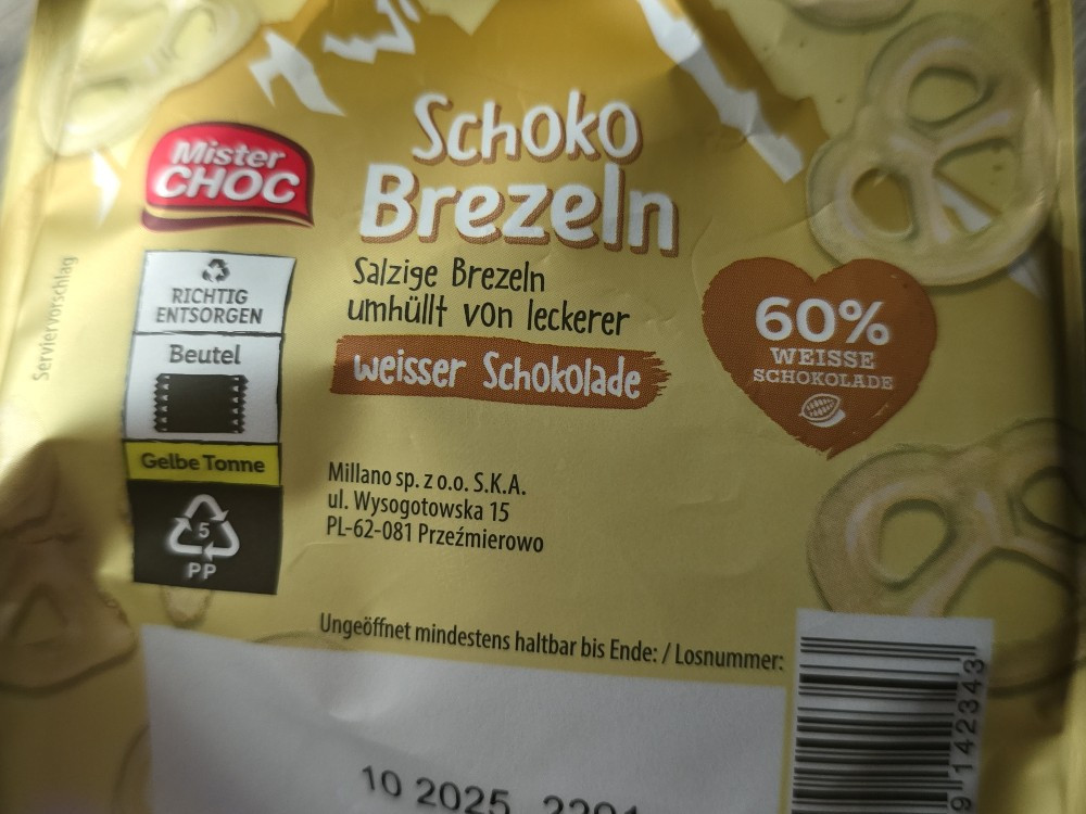 Mister choc schoko brezel, 60% weisse schokolade von Alice weiß  | Hochgeladen von: Alice weiß 