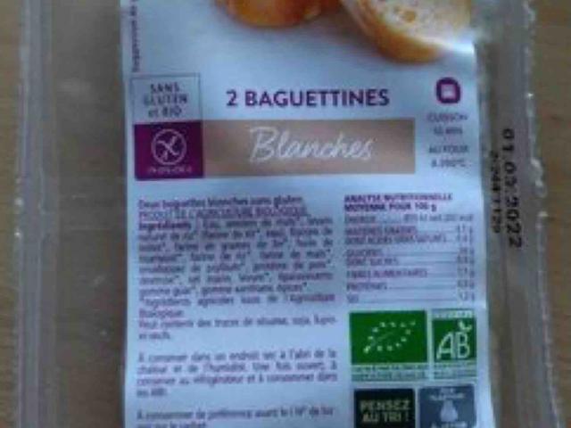 Baguettines blanches sans gluten, 100g by louisaemp | Uploaded by: louisaemp